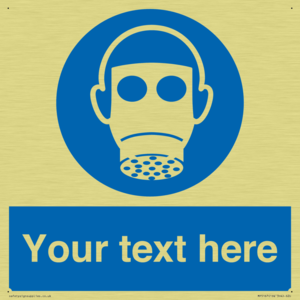 Custom Respirator Required Sign